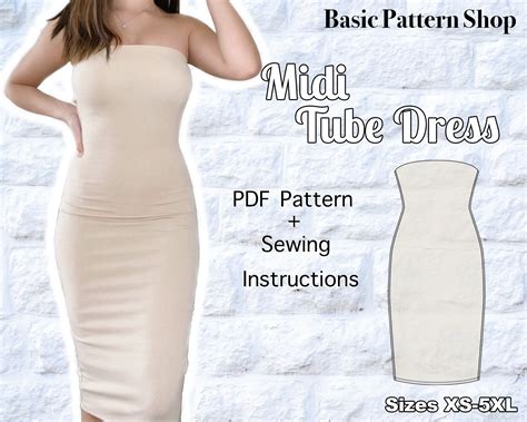 sewing pattern for tube dress|free tube top sewing pattern.